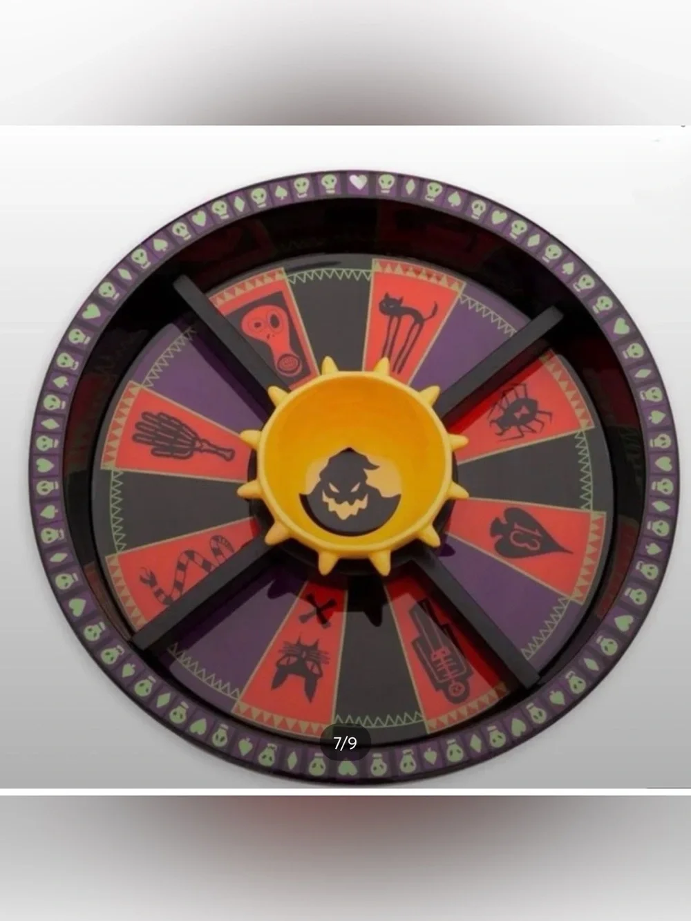 Disney Oogie Boogie Halloween Chip & Dip Serving Tray Complete Serving Set